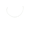 BlingbyAnvika 925 Sterling Silver delicate box neck chain necklace with a shimmering, minimalist design.