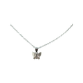 BlingbyAnvika 925 Sterling Silver Delicate Butterfly Pendant with textured wings, perfect for everyday wear.
