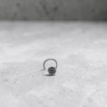 BlingbyAnvika 925 sterling silver nose pin featuring a delicate floral design for a feminine and elegant look.