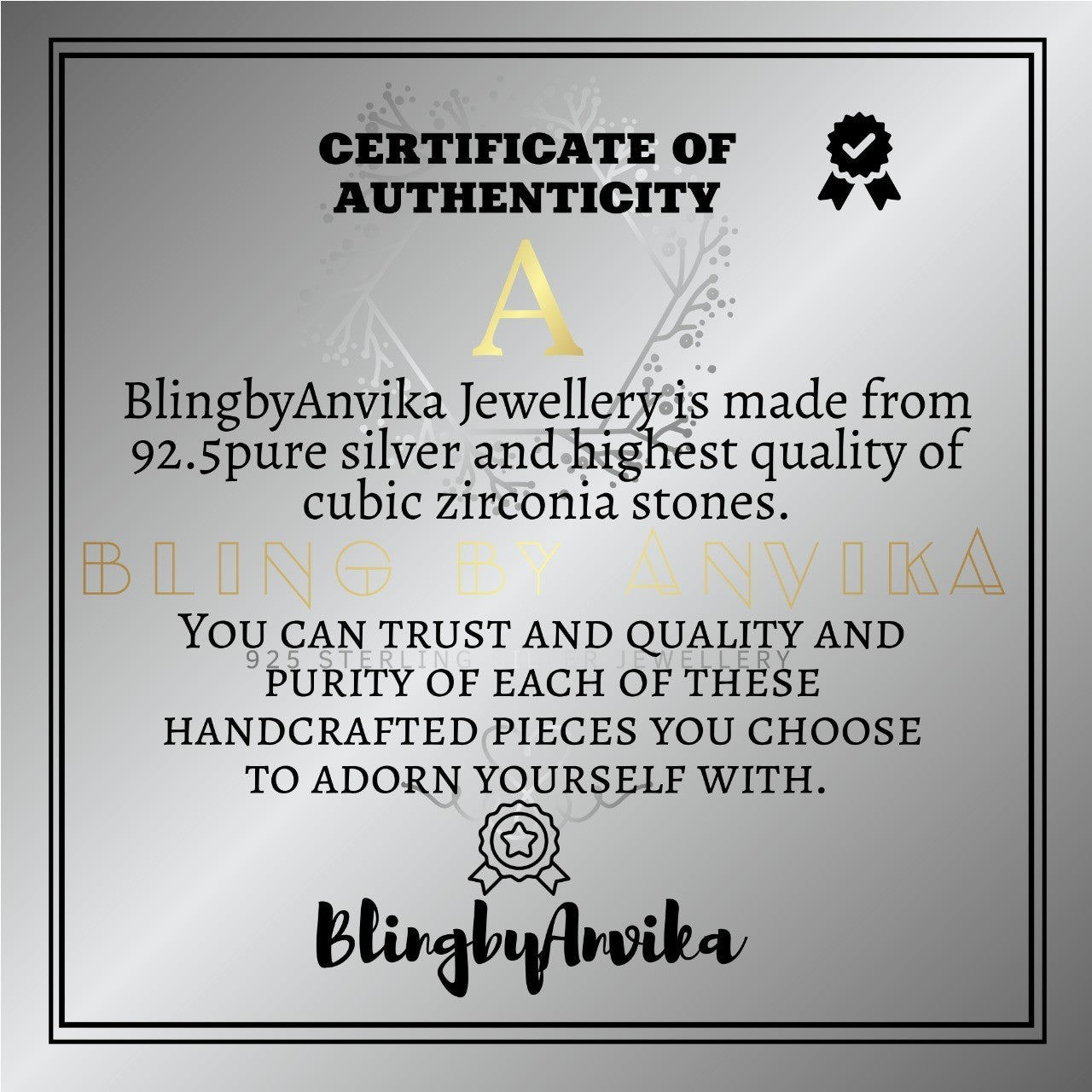BlingbyAnvika 925 Sterling Silver Tree of Life Necklace with adjustable chain, symbolizing growth and strength.