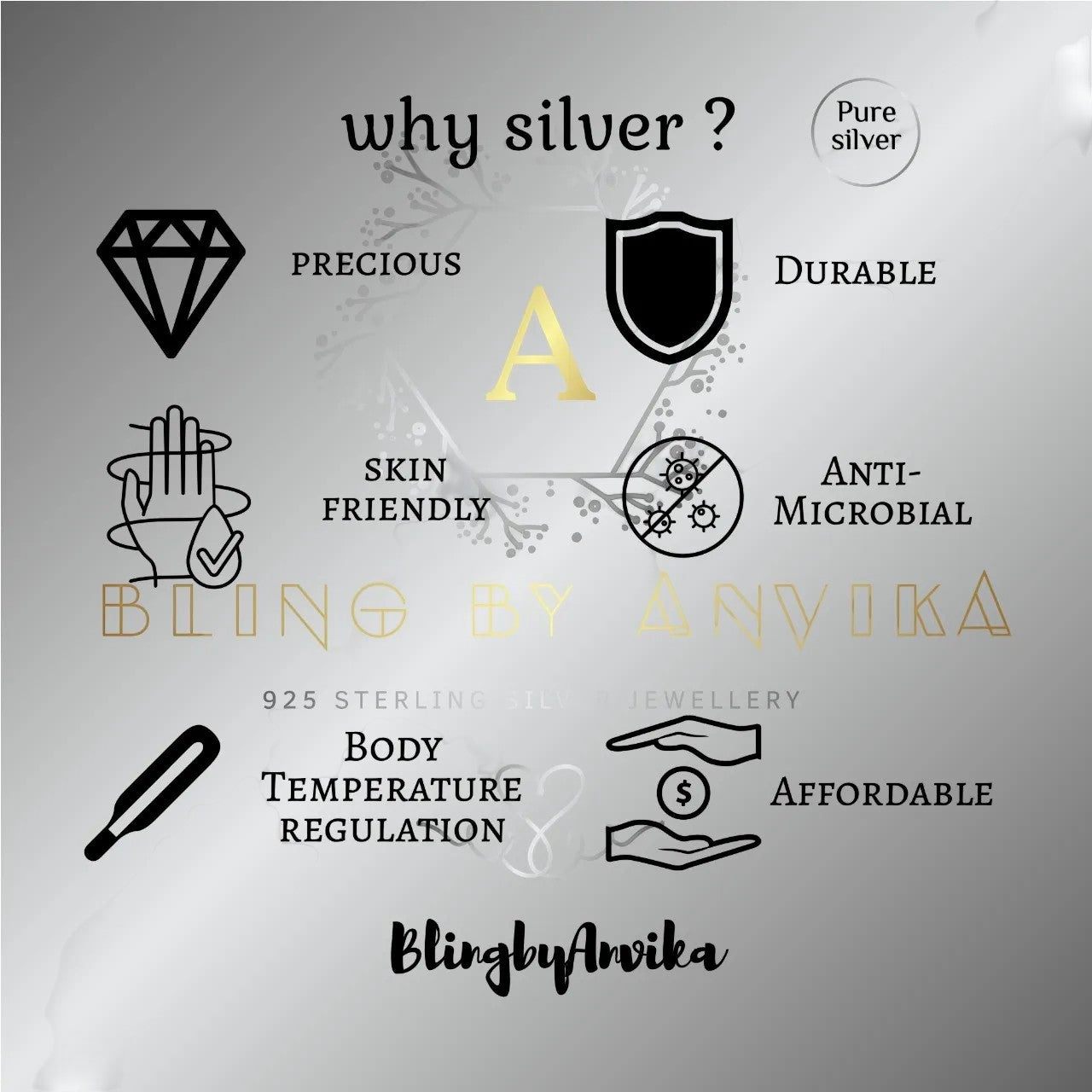 BlingbyAnvika 925 sterling silver Tree of Life necklace, a symbol of growth and strength, perfect for everyday wear.