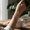 BlingbyAnvika 999 fine silver adjustable bangles with a knot detail, perfect for everyday elegance.