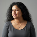 BlingbyAnvika sterling silver elephant pendant with cubic zirconia stones on a fine chain. Symbol of strength and luck.