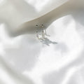 BlingbyAnvika 925 Sterling Silver Sparkling Flower Bugadi with cubic zirconia stones. Delicate floral design earrings.