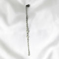 BlingbyAnvika 925 sterling silver bracelet with cubic zirconia heart charms and infinity links.