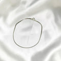 BlingbyAnvika 925 sterling silver delicate snake chain anklet with a secure clasp.