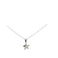 BlingbyAnvika 925 Sterling Silver Sparkling Star Pendant with cubic zirconia stones on a delicate chain.