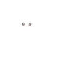 BlingbyAnvika 925 sterling silver stud earrings with small white cubic zirconia stones and secure screw-back closure.