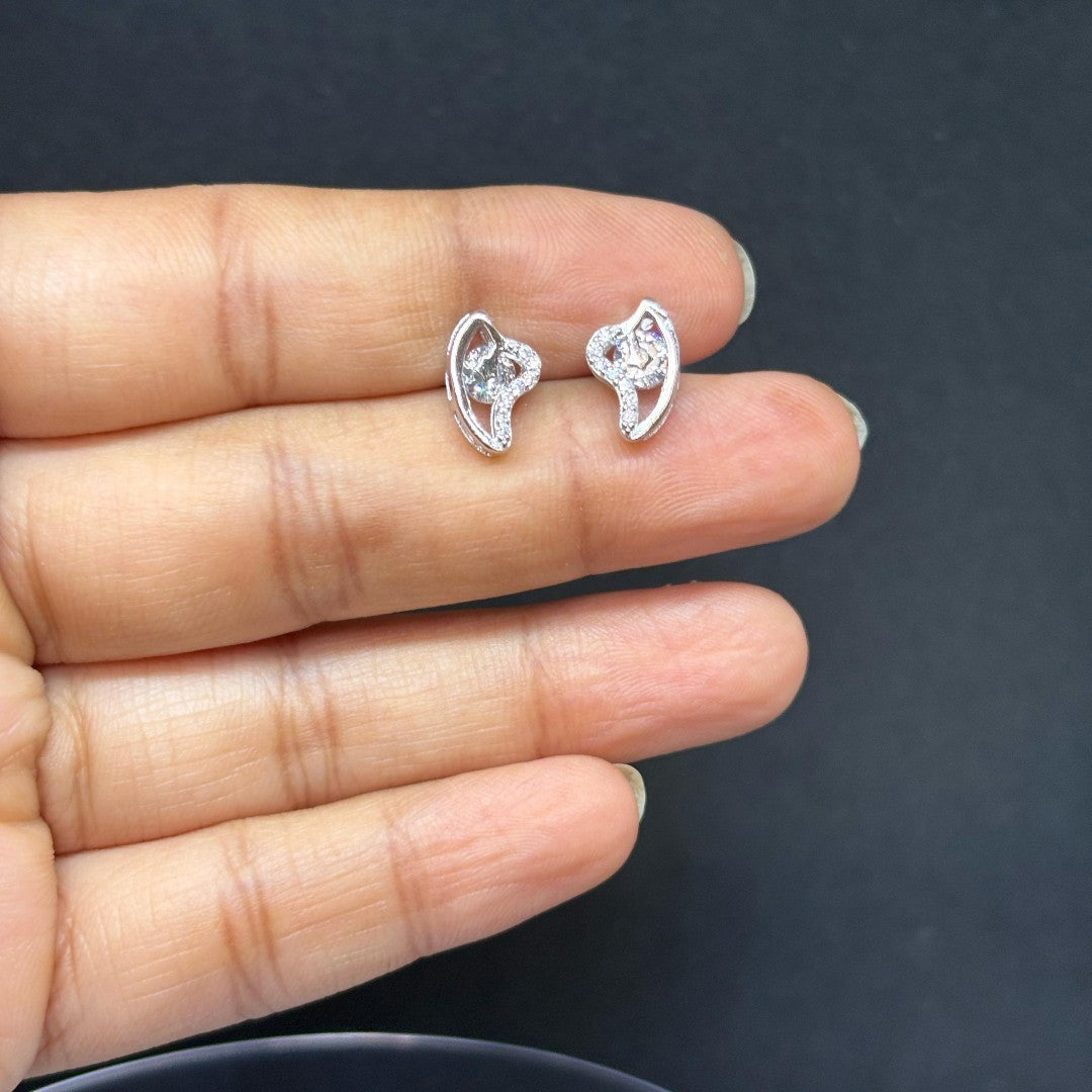 BlingbyAnvika 925 sterling silver studs with AAA-grade zircon stones, hypoallergenic and lightweight.