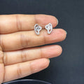 BlingbyAnvika 925 sterling silver stud earrings with AAA-grade zircon stones, hypoallergenic and nickel-free.