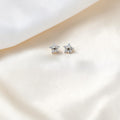 BlingbyAnvika sterling silver star stud earrings with cubic zirconia stones.