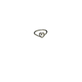 BlingbyAnvika sterling silver open heart ring, delicate minimalist design, polished finish, symbolizes love.