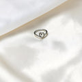 BlingbyAnvika sterling silver open heart ring, delicate and polished, perfect for everyday wear or gifting.