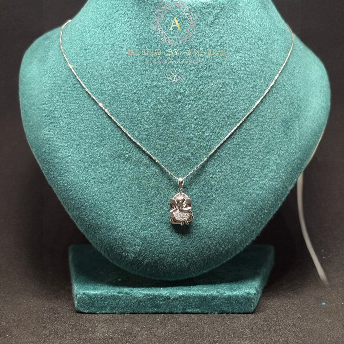 925 Silver Ganapathi pendant