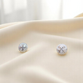Minimalistic 925 silver earrings offering a clean and timeless design.