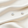 Minimalistic 925 silver earrings offering a clean and timeless design.